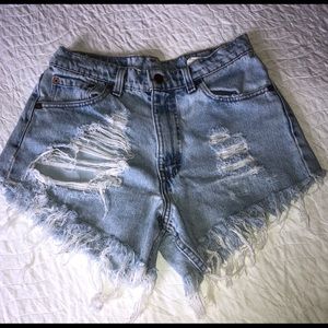 Vintage Levi's Distressed Shorts